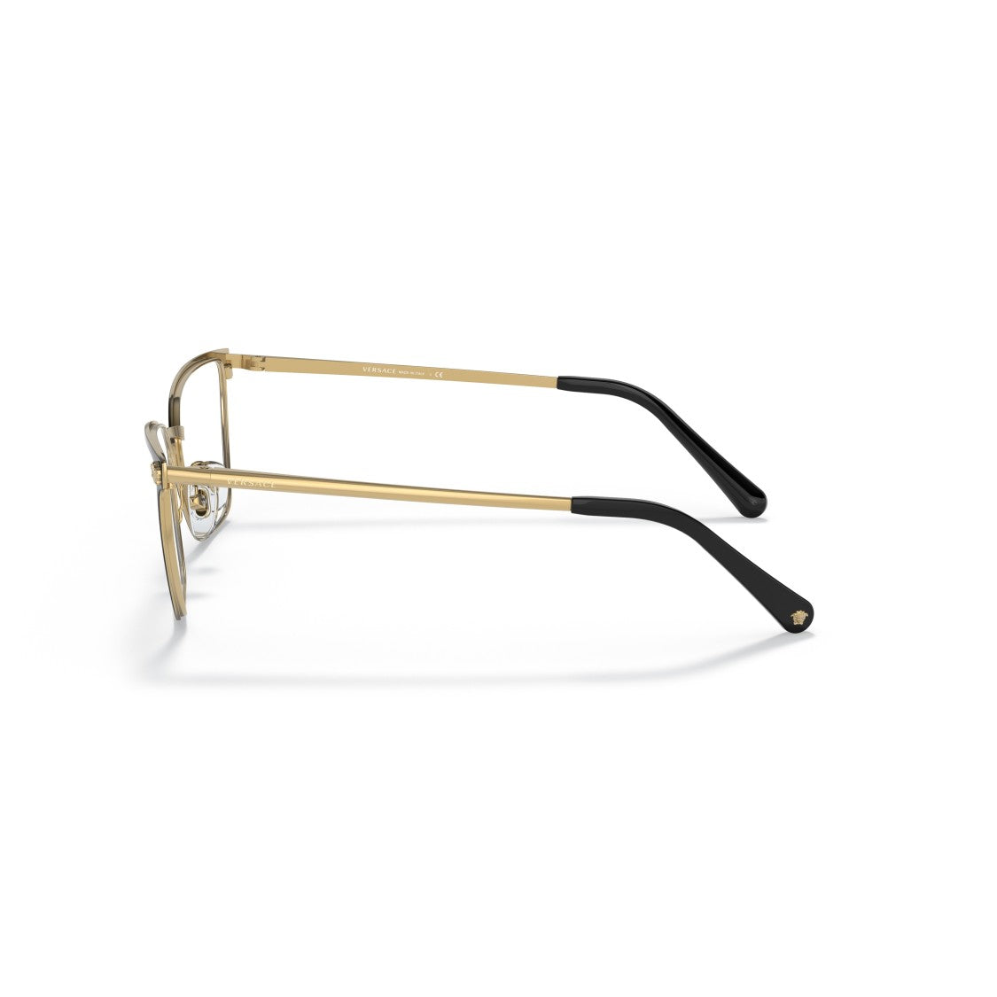 Versace 0Ve1275 Square Frame Gold Metal Sunglasses