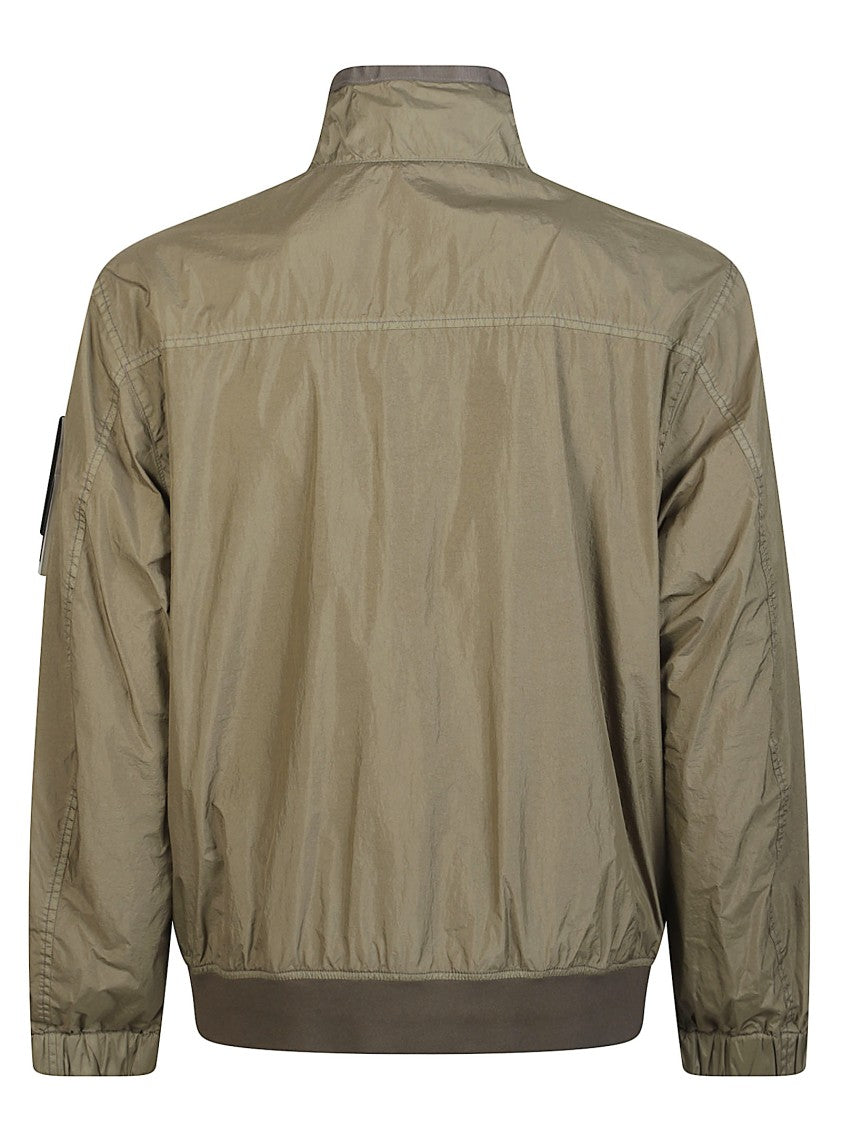 Stone Island Brown Lightweight Polyamide Bomber Jacket