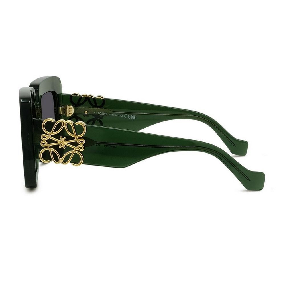 Loewe Anagram Oversized Square Green Acetate Sunglasses