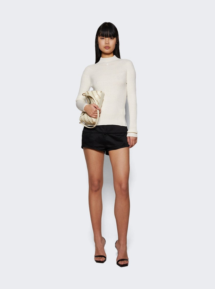 Courrèges Belted Mini Shorts - Black