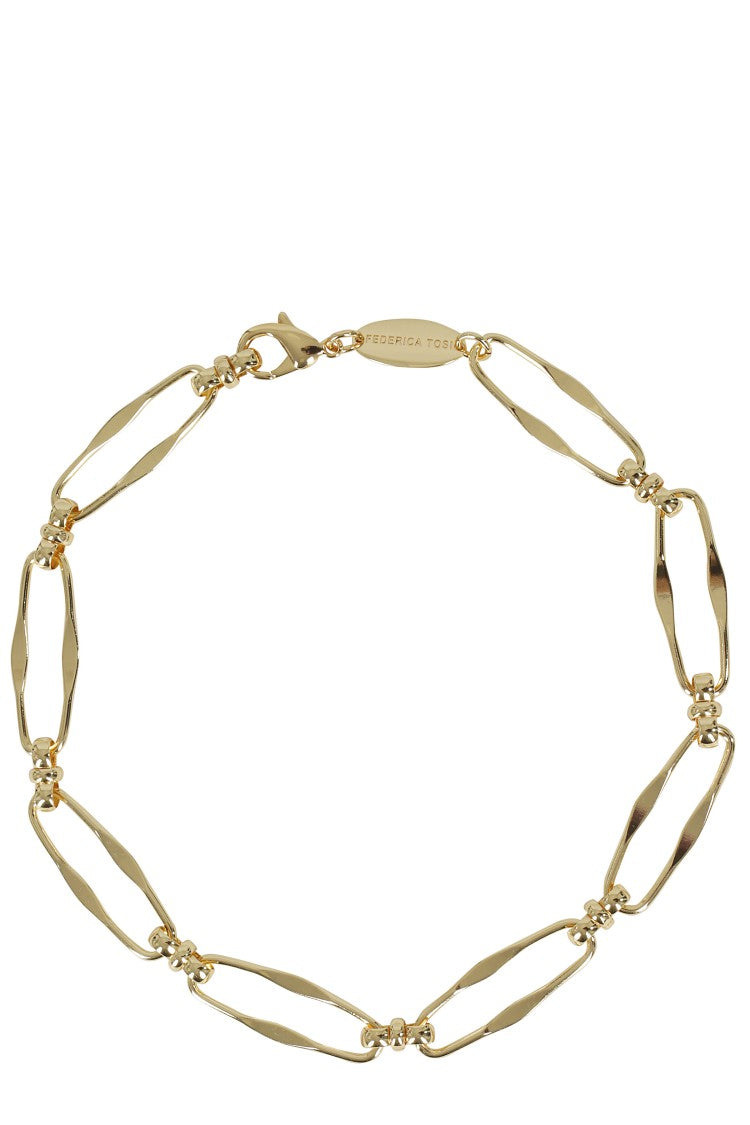 Federica Tosi Twisted Oval Link Necklace