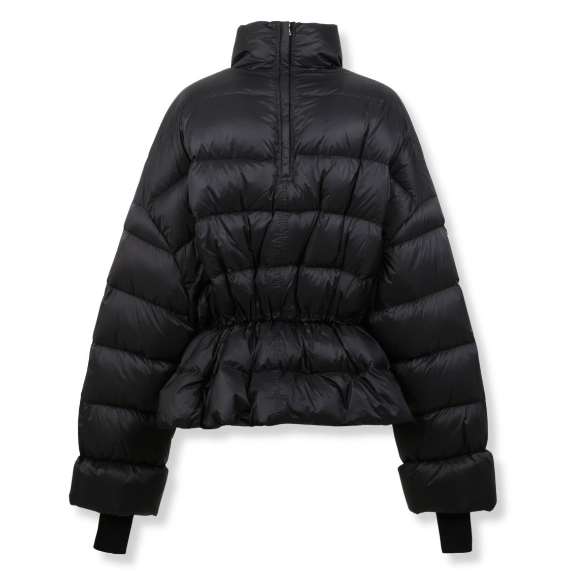 Rick Owens High Collar Quilted Down Coat