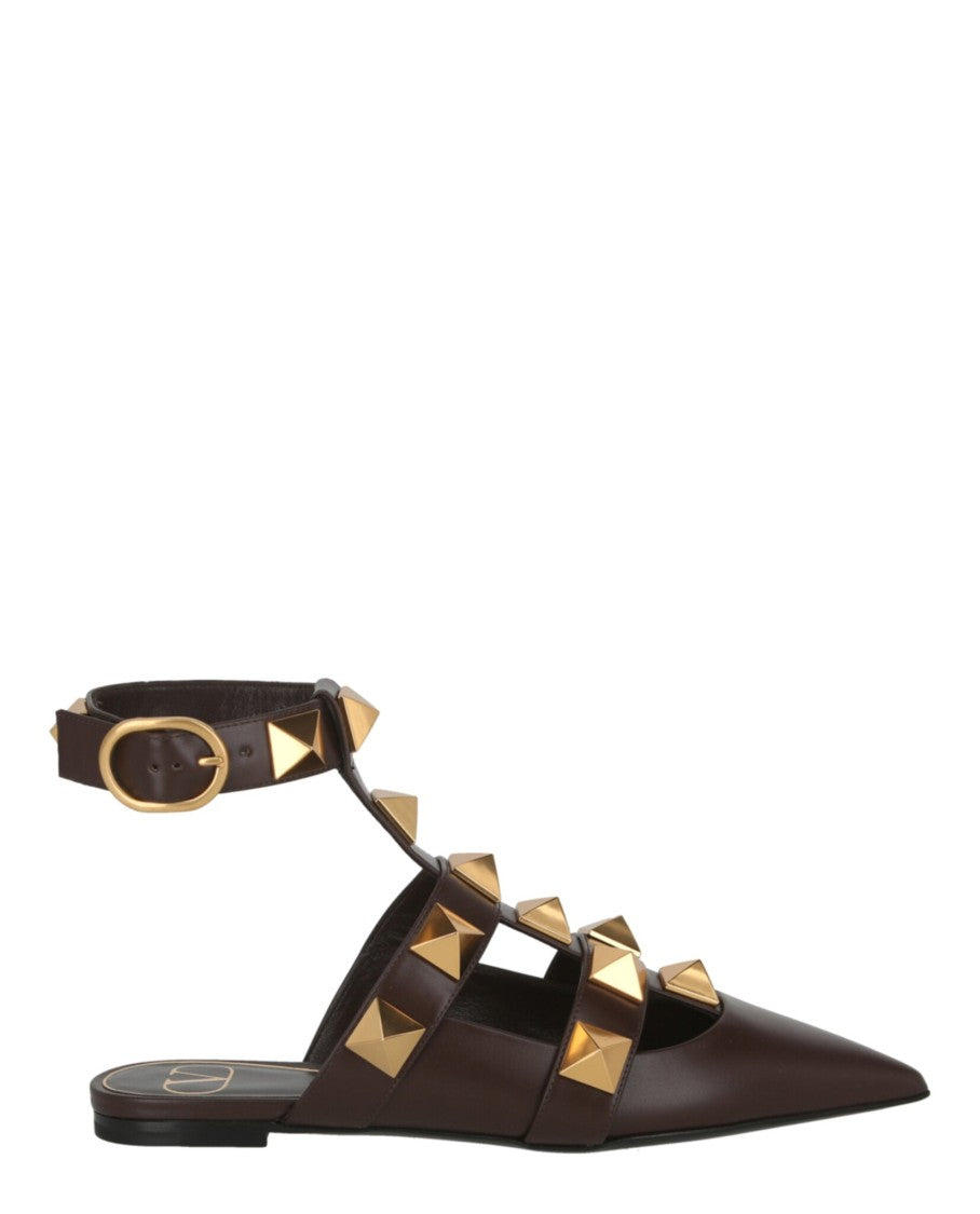 Valentino Roman Stud Ballerina Shoes