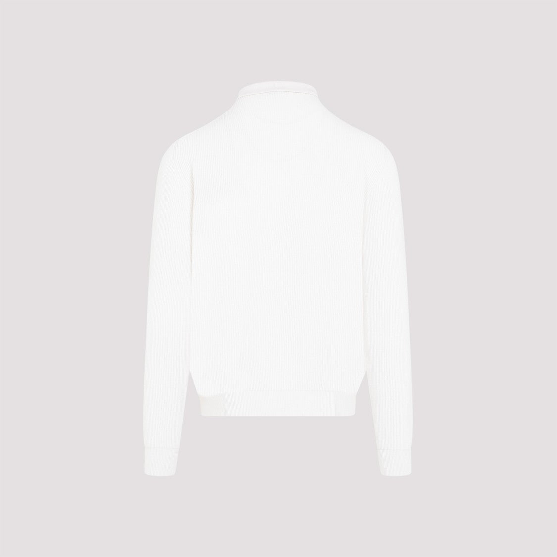 Kiton White Cashmere Knit Polo