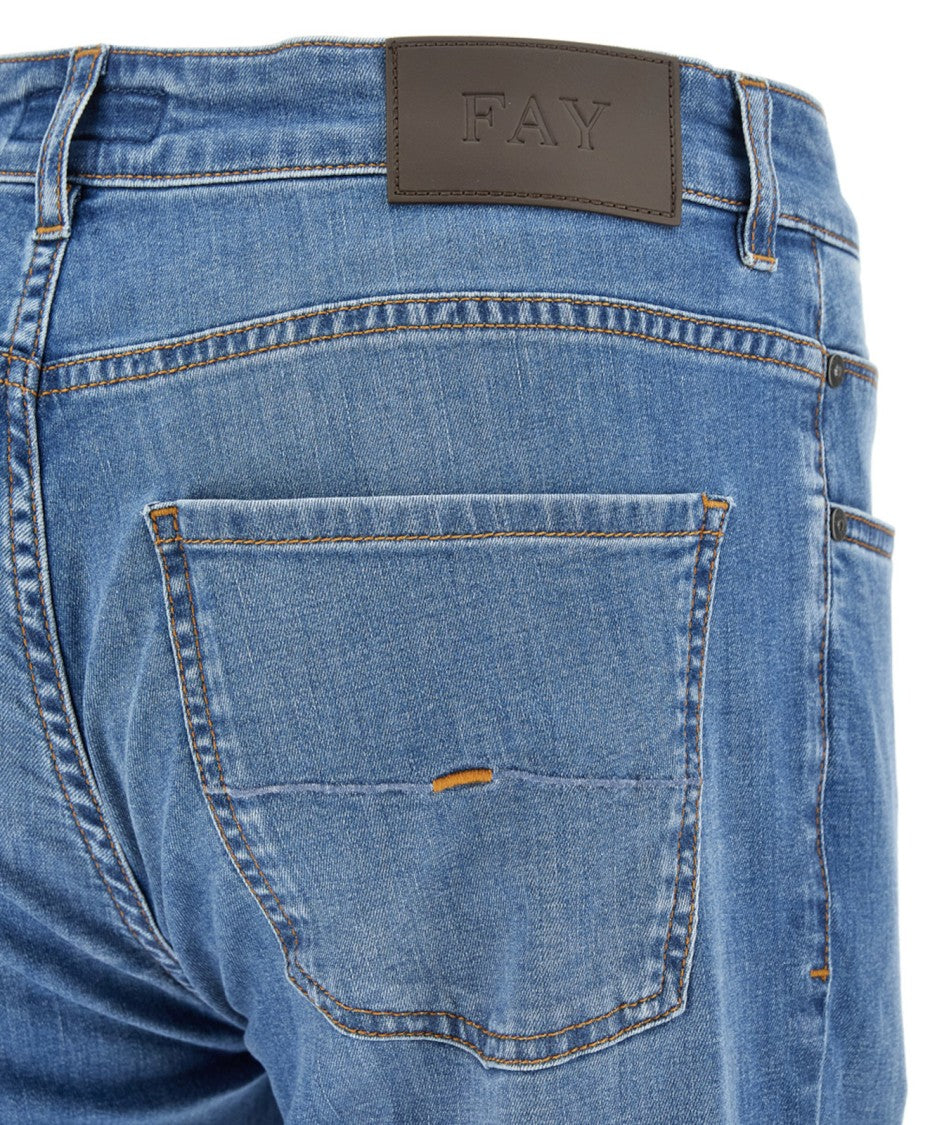 Fay Straight-Leg Jeans With Classic Five-Pocket Design