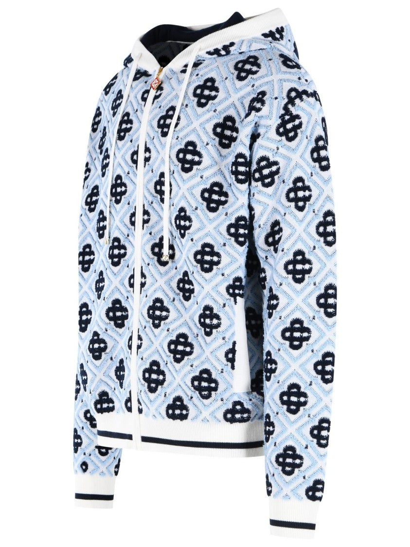 Casablanca Blue Wool Sweatshirt