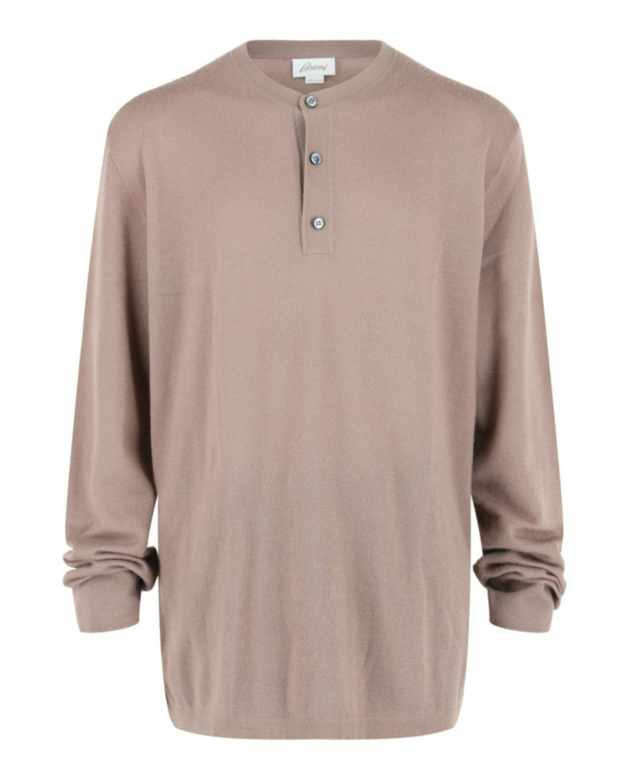 Brioni Cashmere Henley Sweater