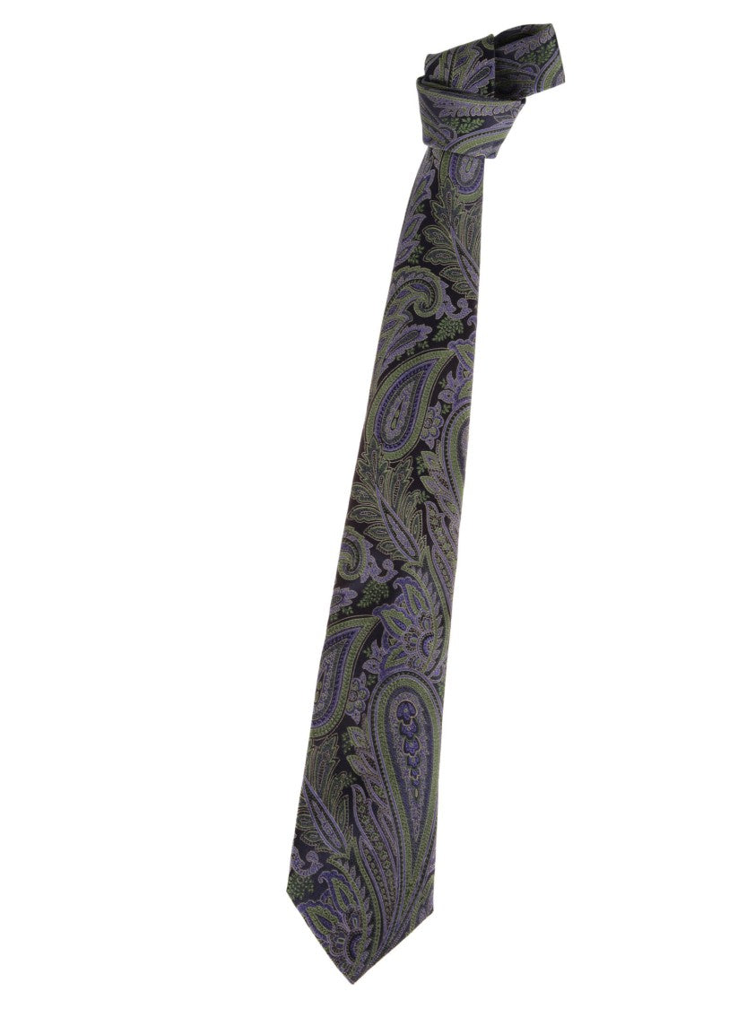 Etro Paisley Pattern Silk Tie