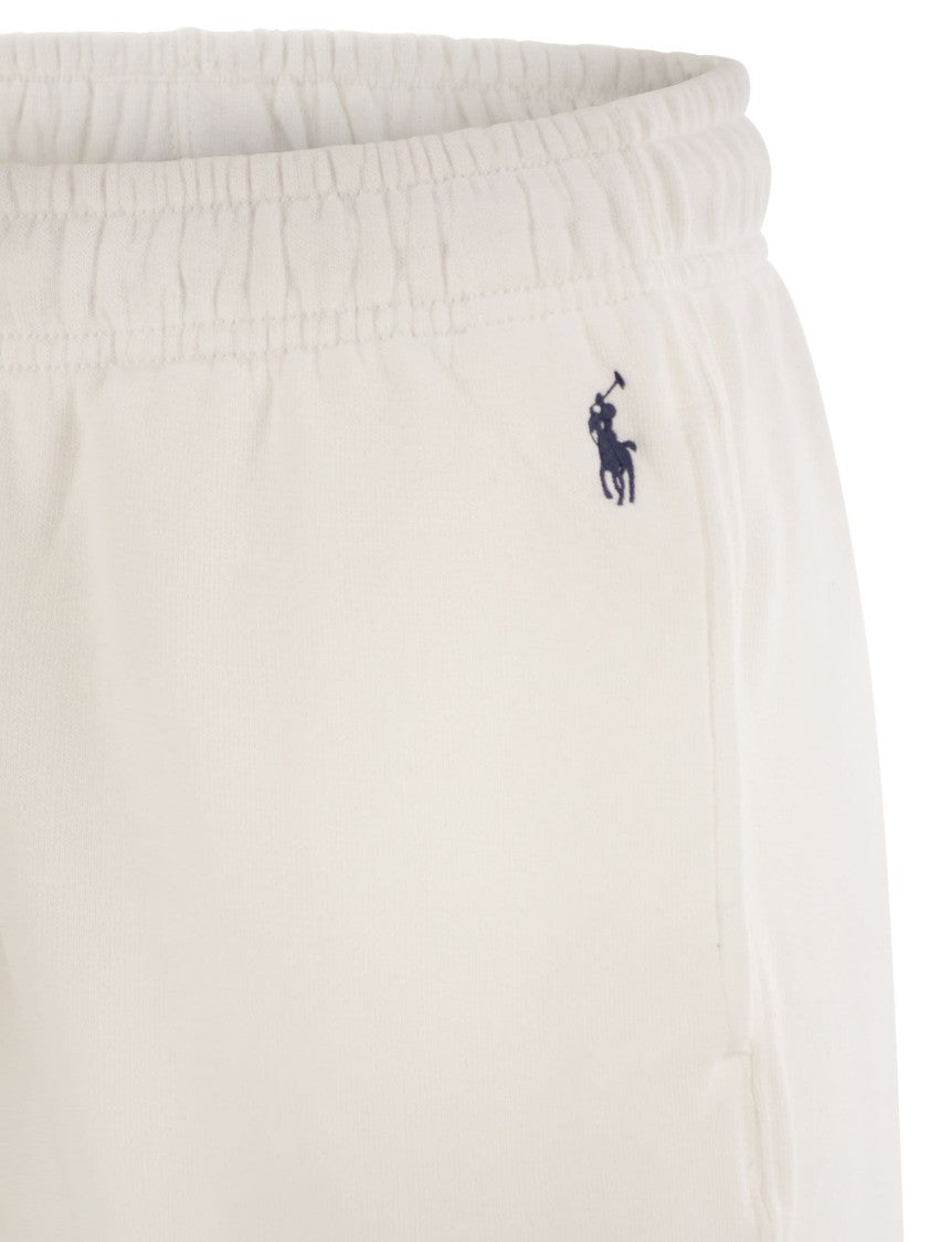 Polo Ralph Lauren Plush Fleece Sports Trousers With Tapered Cut