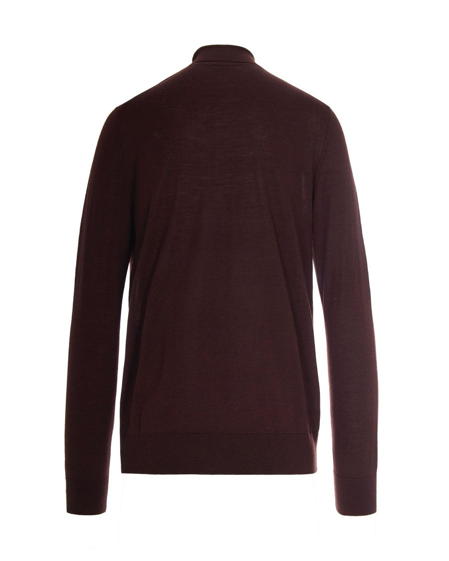 Ballantyne Tobacco Wool Turtleneck