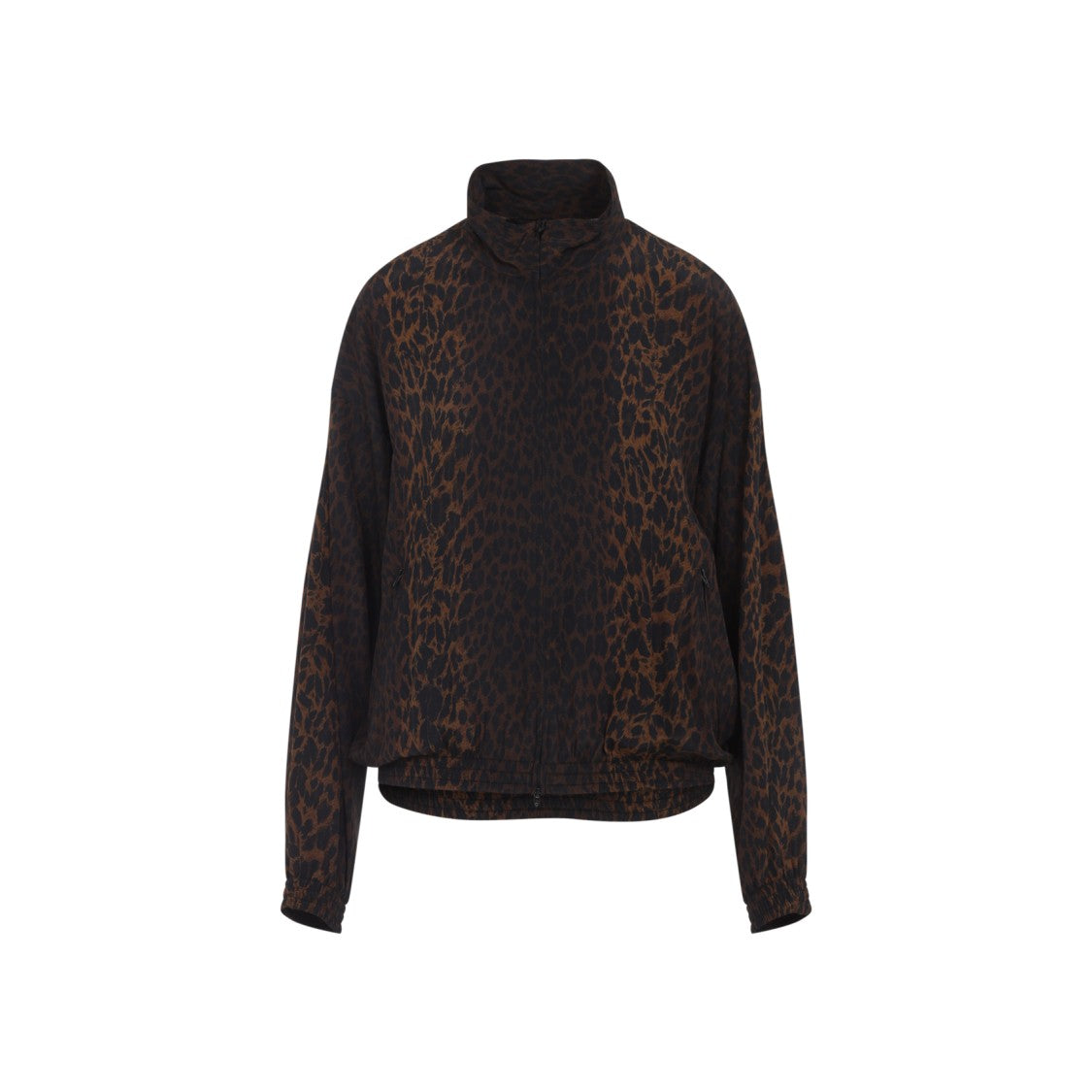 Balenciaga Silk Jacket With Subtle Leopard Print