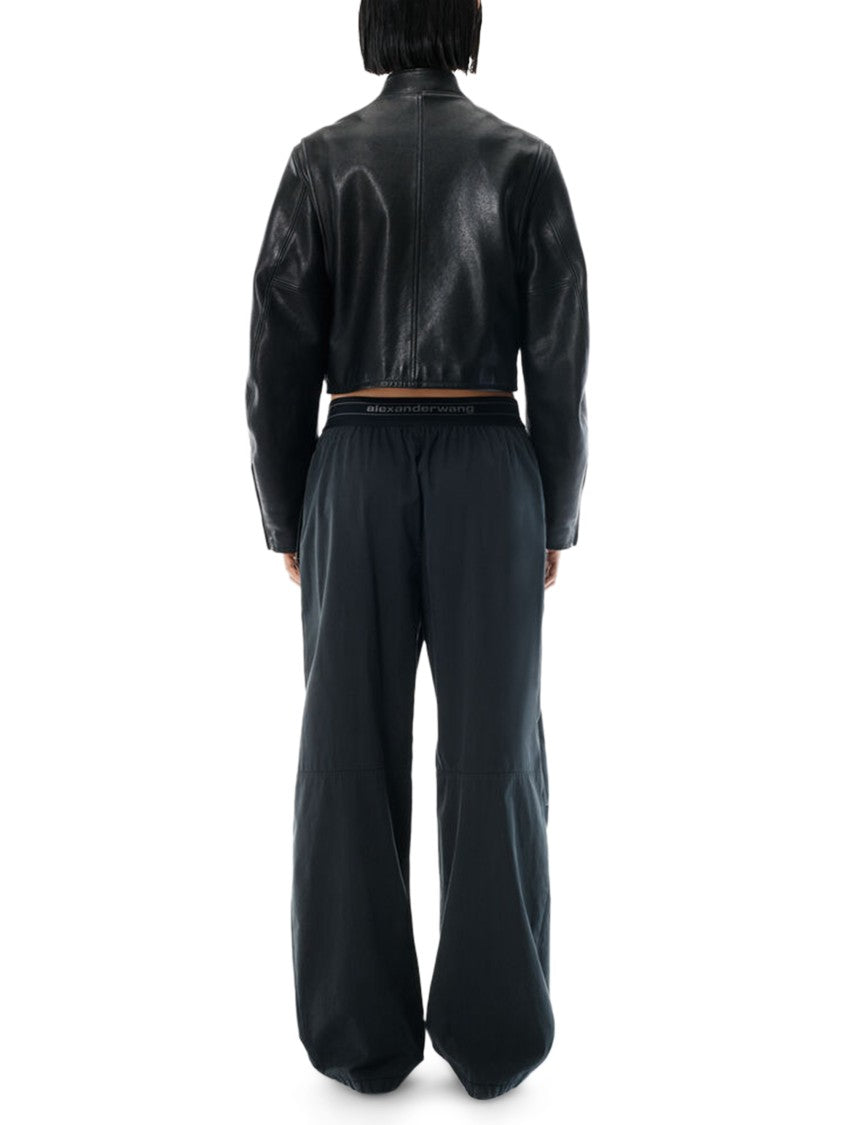 Alexander Wang Mid Rise Pleated Knee Pants