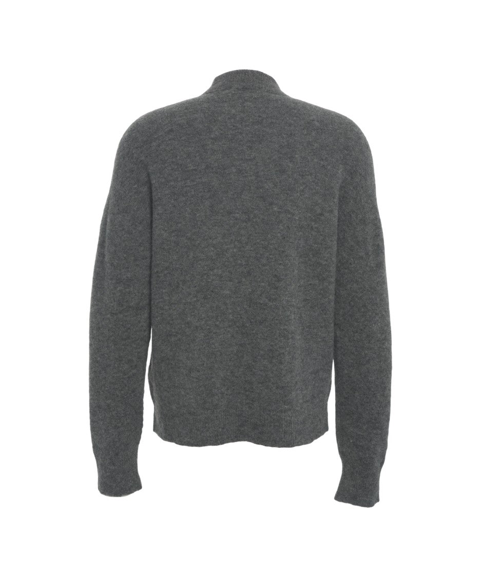 Atomo Factory Relaxed Fit High-Collared Sweater With Ribbed Details