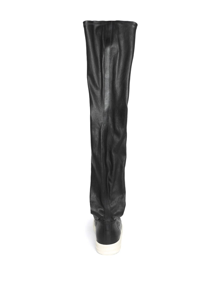 Rick Owens Knee-High Sneaker Boots