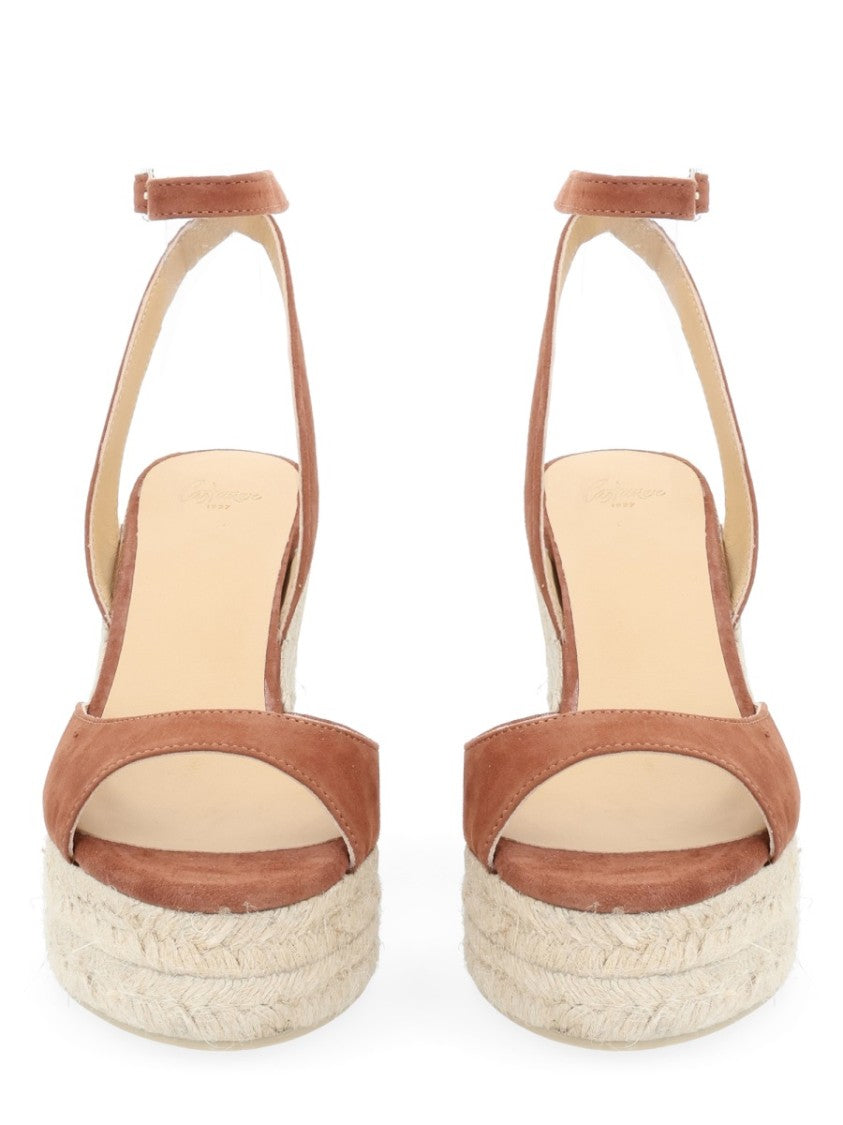 Castaner Brook/8Ed/007 Ovine Leather Wedge Sandals