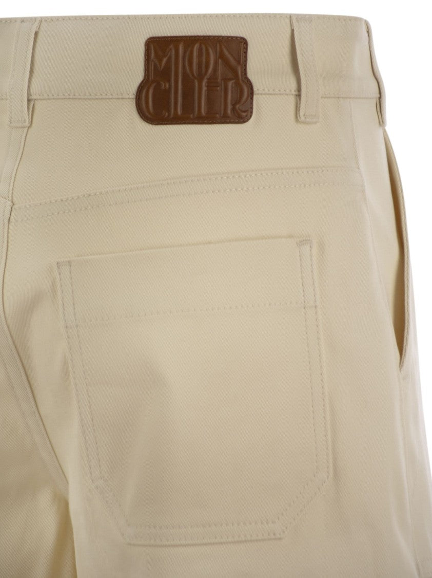 Moncler Cotton Gabardine Shorts