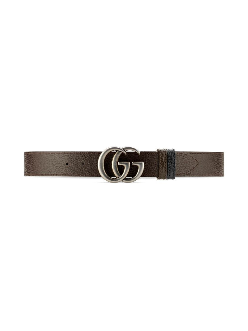 Gucci Textured Calfskin Leather Belt