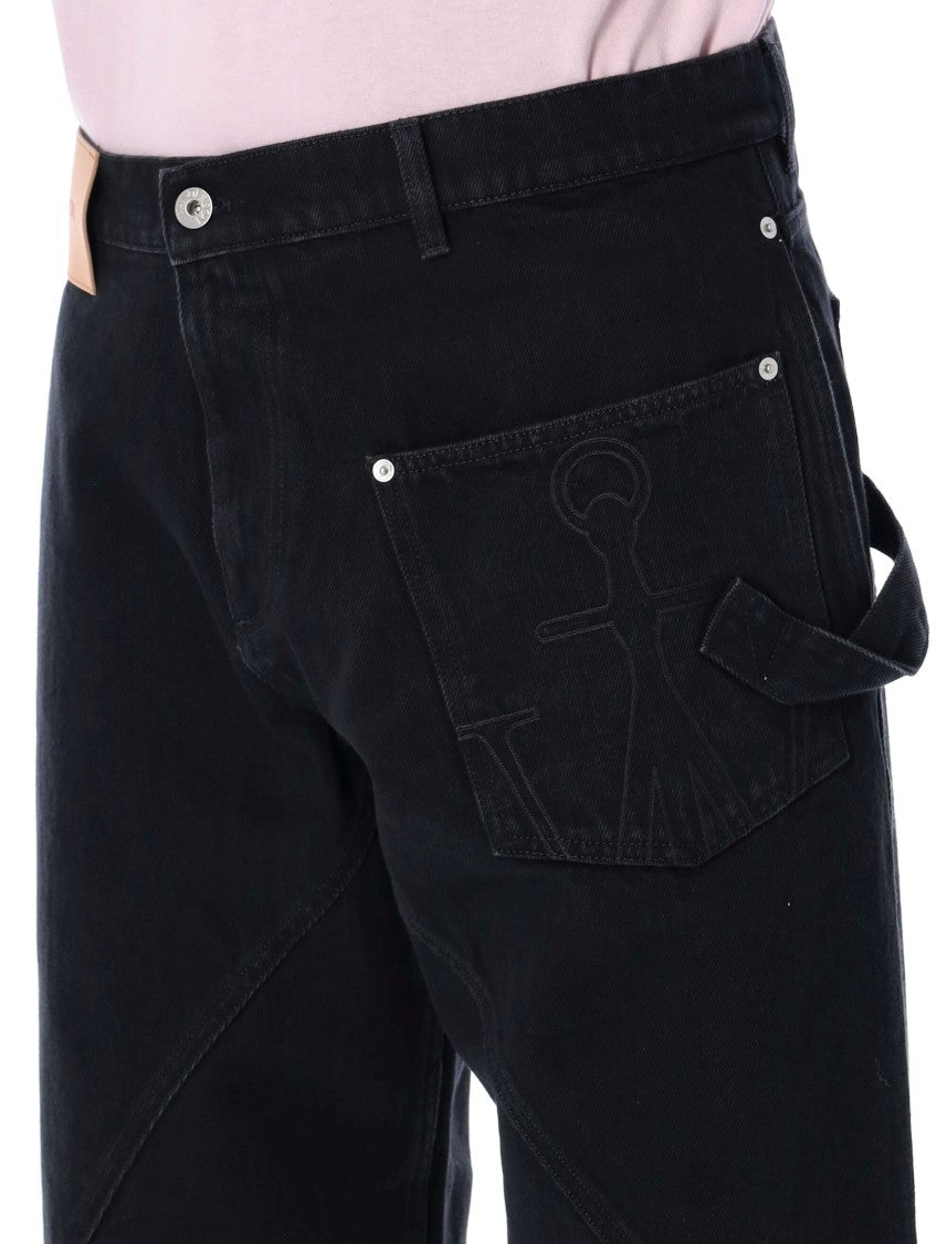J. W. Anderson Cotton Twisted Workwear Denim Pants