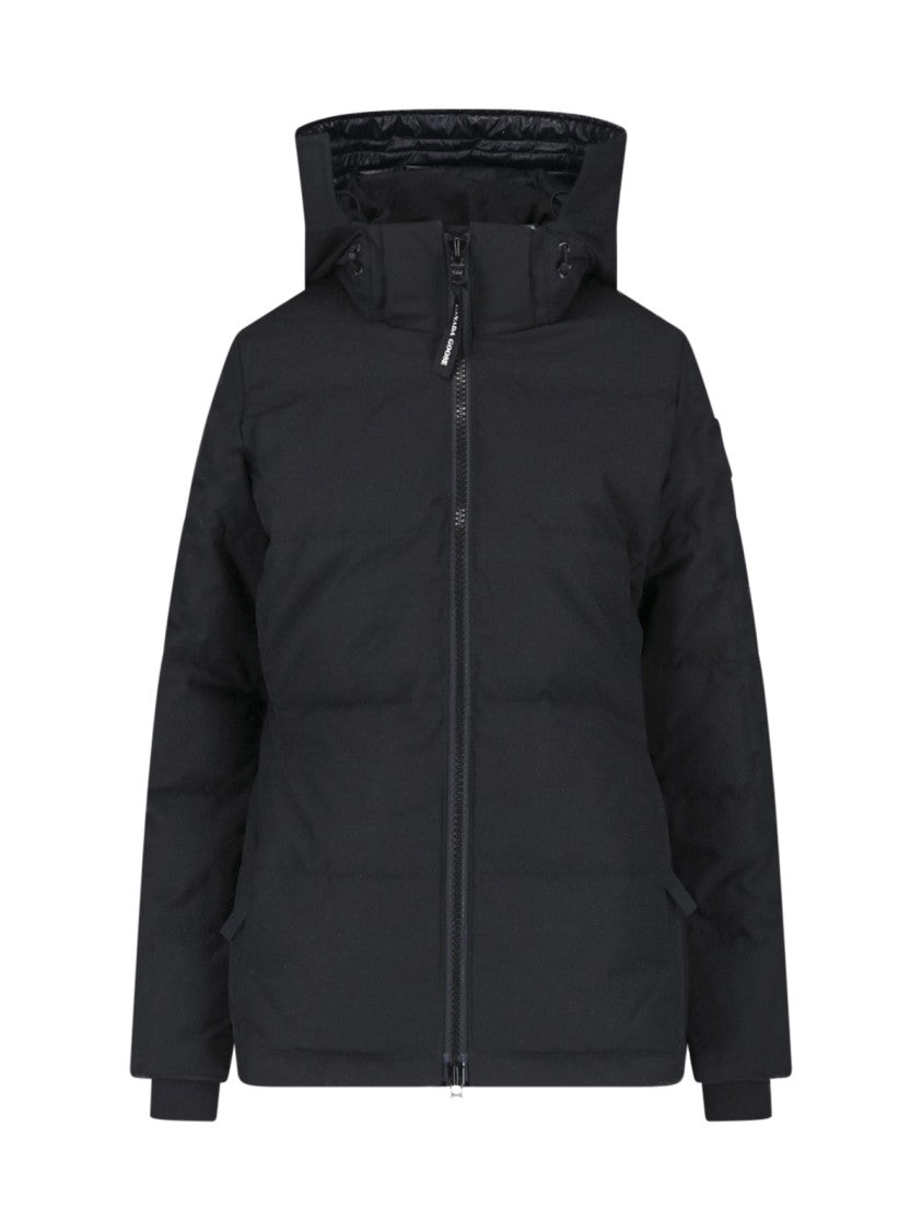 Canada Goose Black Chelsea Quilted Hooded Down Jacket