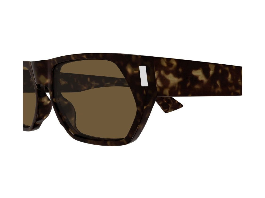 Saint Laurent Sl 898 Metallic Tortoiseshell Bold Oversized Sunglasses