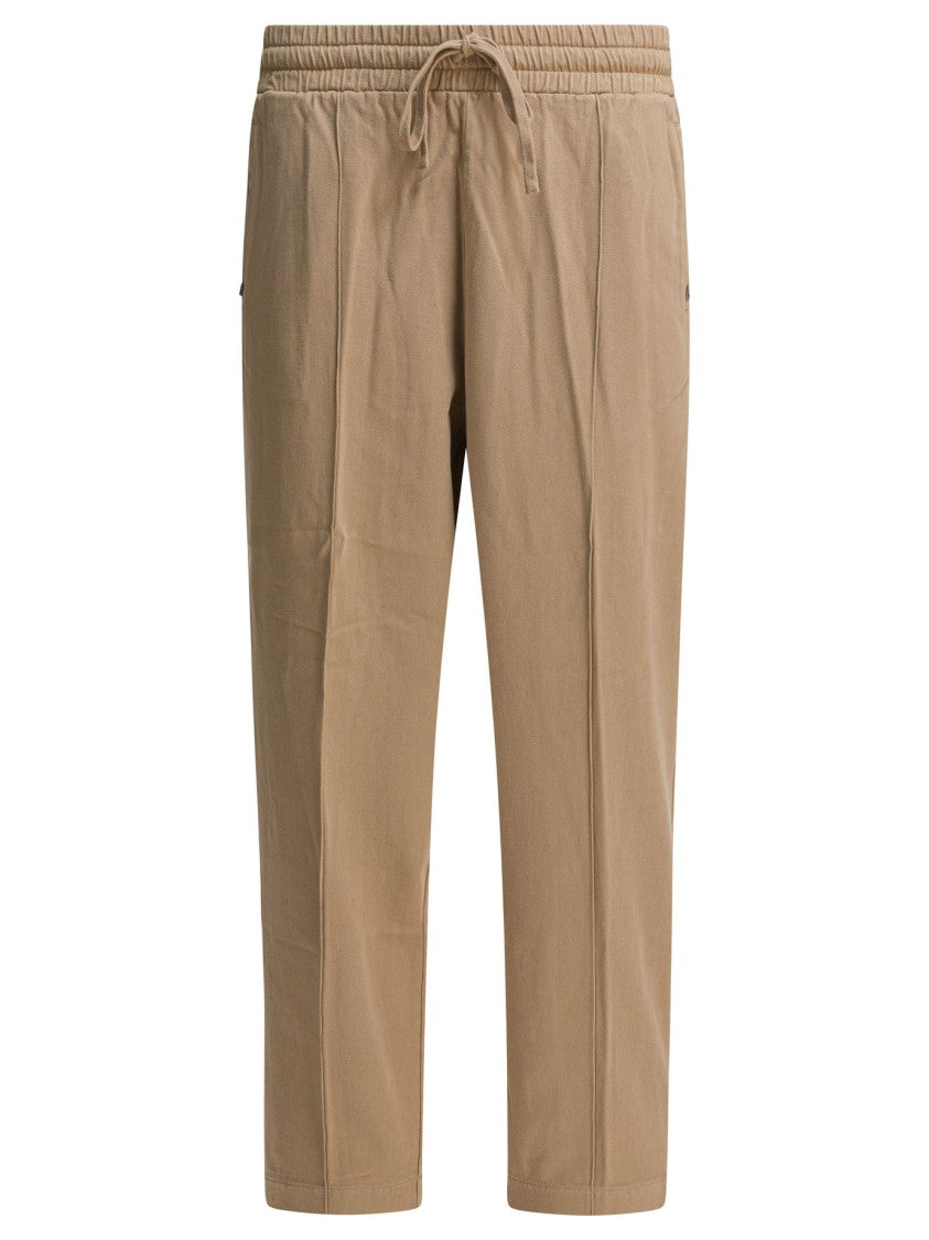 Altum Relaxed Fit Beige Trousers With Adjustable Waistband