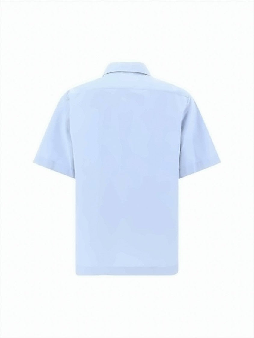 Fendi Lightweight Cotton Short-Sleeved Shirt With Zippered Pocket