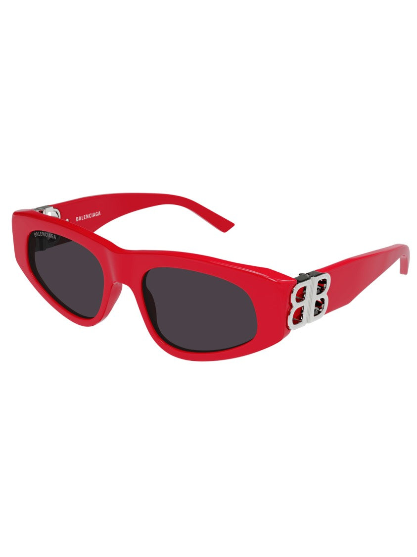 Balenciaga Red Bb0095s Narrow Rectangular Sunglasses