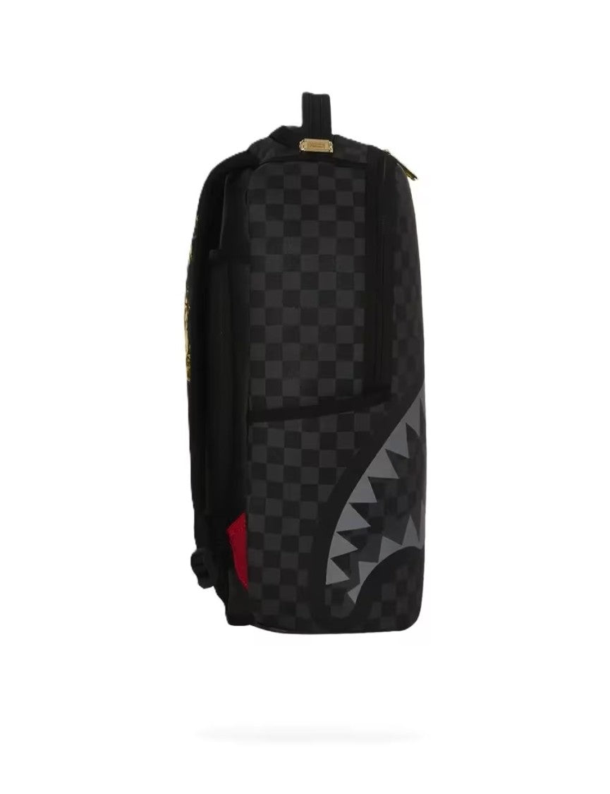 Sprayground Gold Floral Remix Dlxsv Backpack With Spacious Design