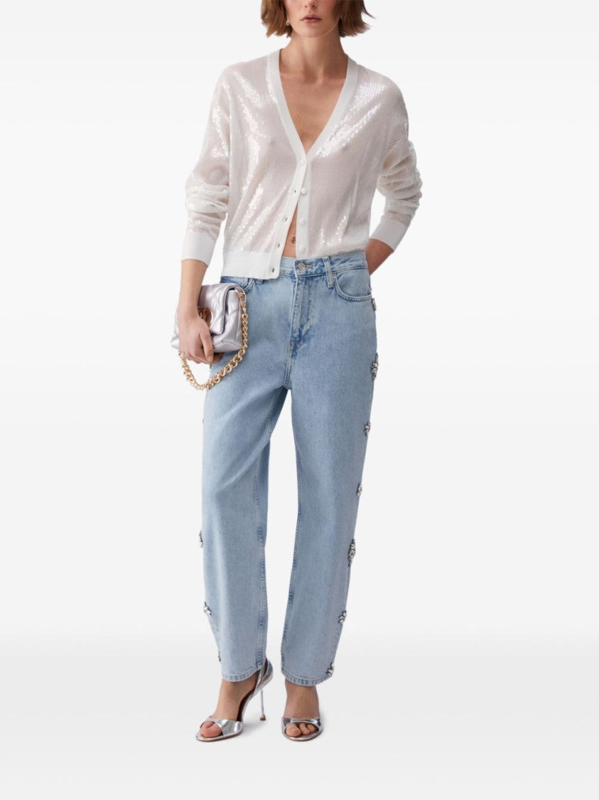 Liu Jo Light Blue Bejewelled Jeans