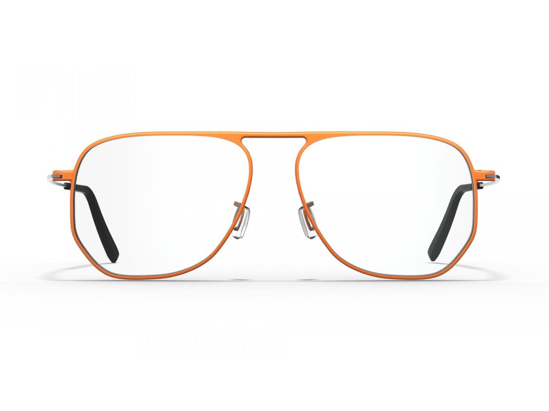 Blackfin Orange Montecito Aviator Titanium Sunglasses