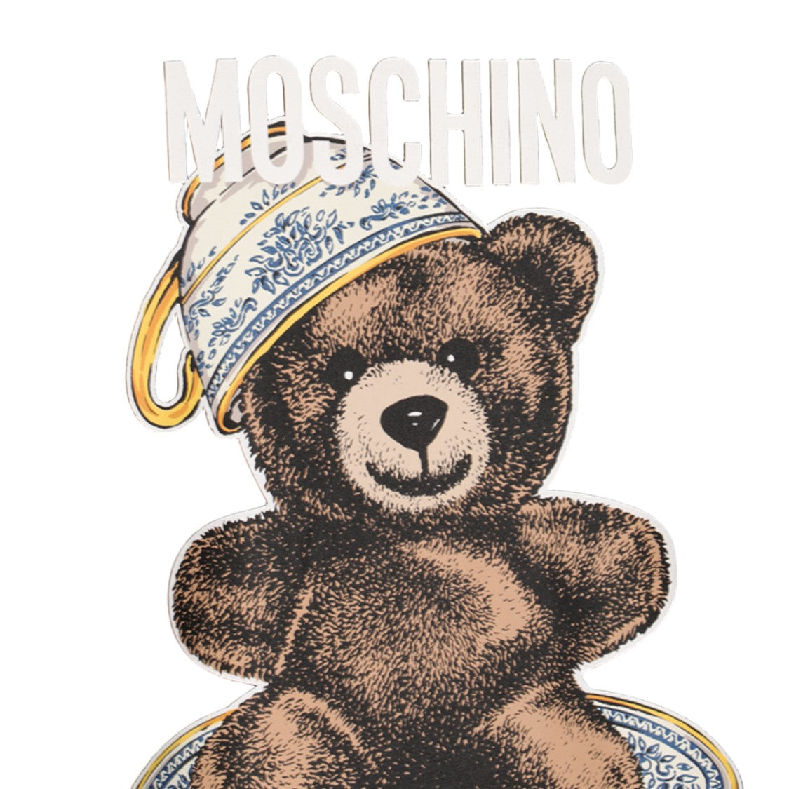 Moschino Short-Sleeve T-Shirt With Teddy Bear Graphic