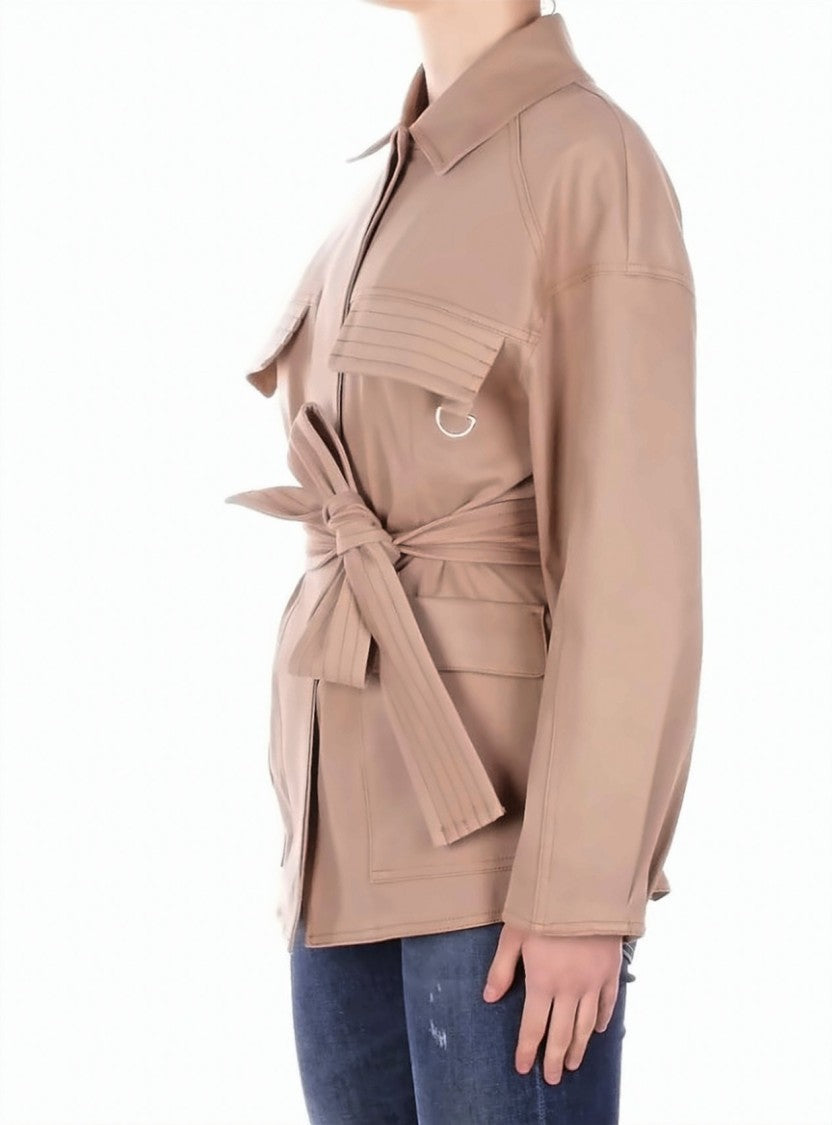Max Mara Beige Button Closure Fabric Jacket