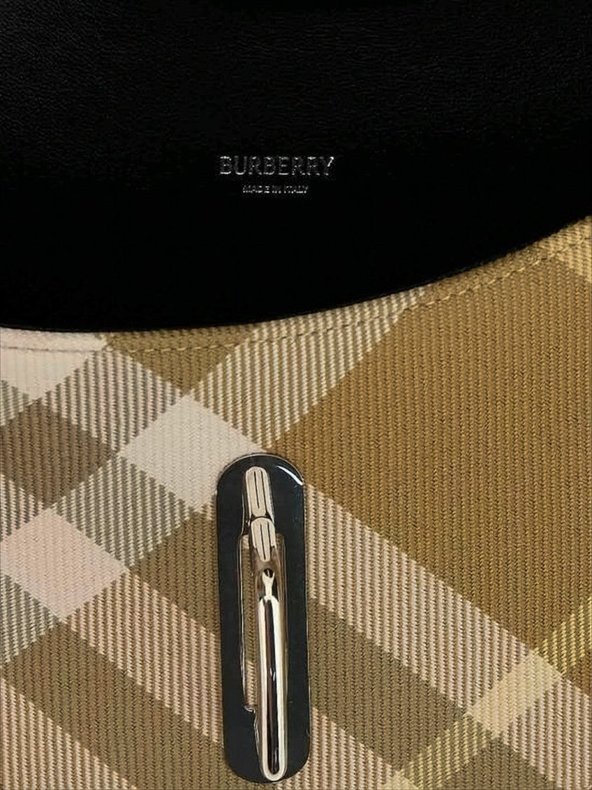 Burberry Crescent-Shaped Burberry Shoulder Bag