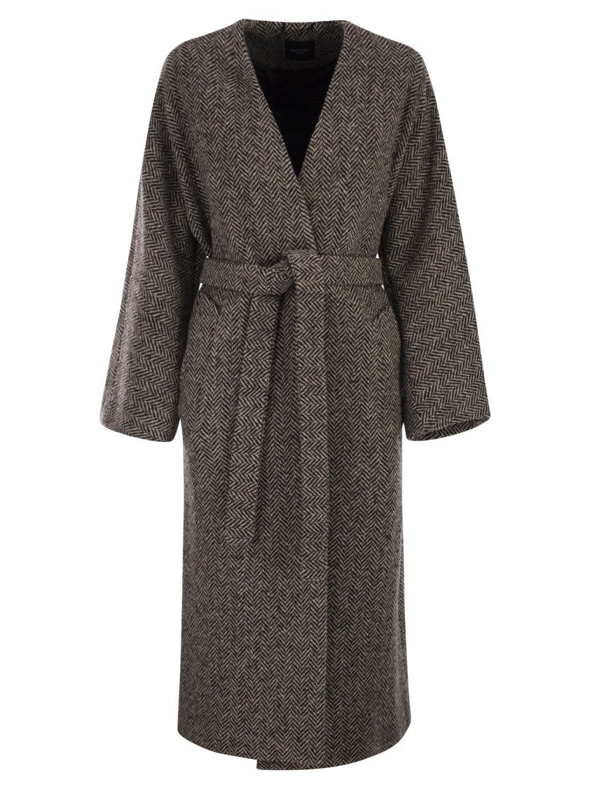 Max Mara Zenica - Wool Tweed Dressing Gown Coat