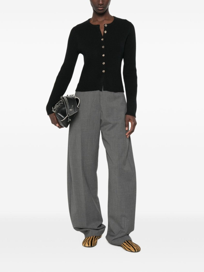 The Latest Dina High-Waist Barrel-Shaped Cotton Pants