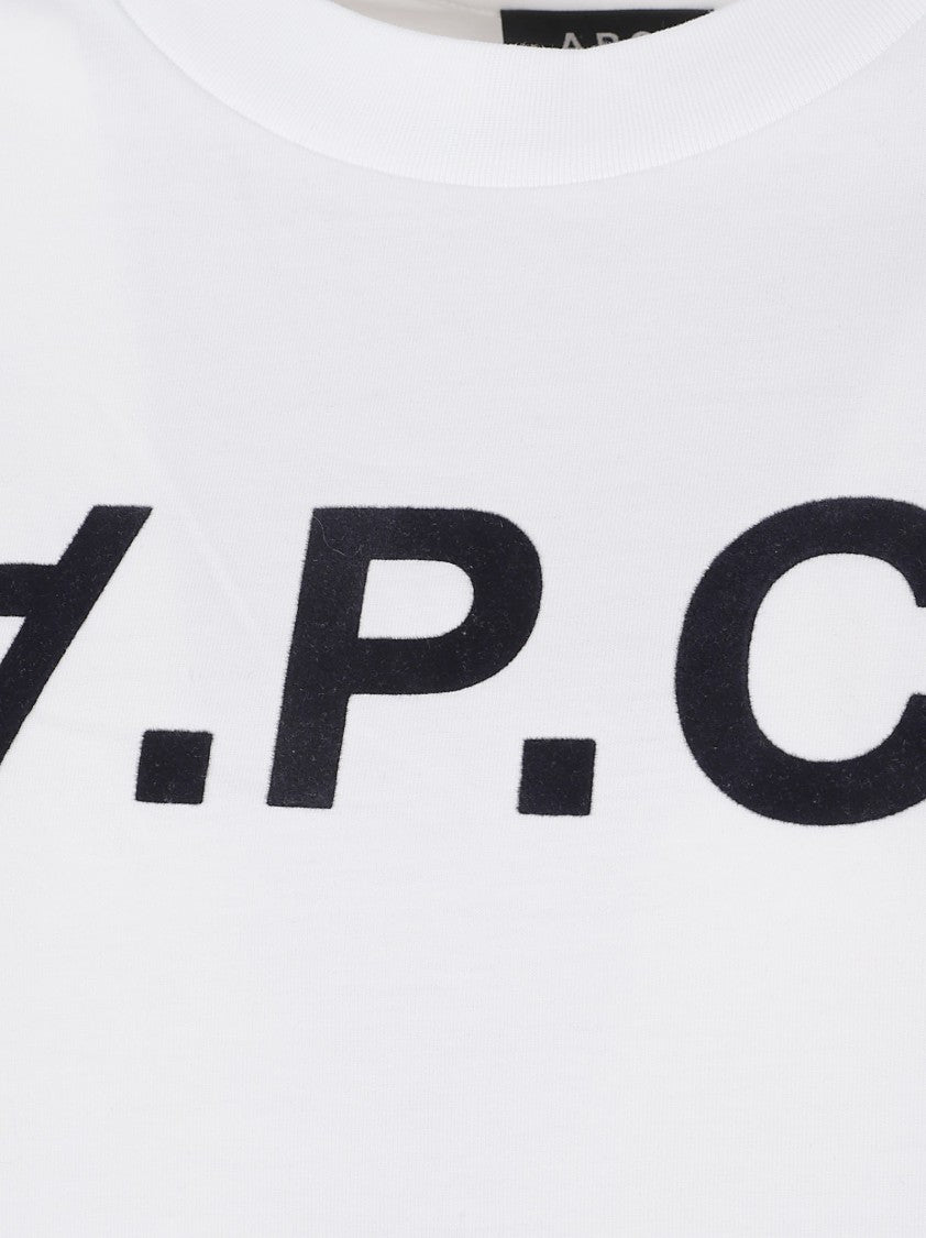 A.P.C. Organic Cotton T-Shirt With Signature Black Logo