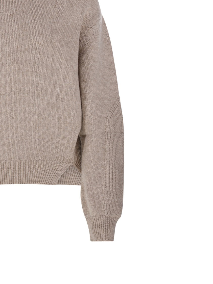 Victoria Beckham V-Neck Yoke Detail Jumper Sweater