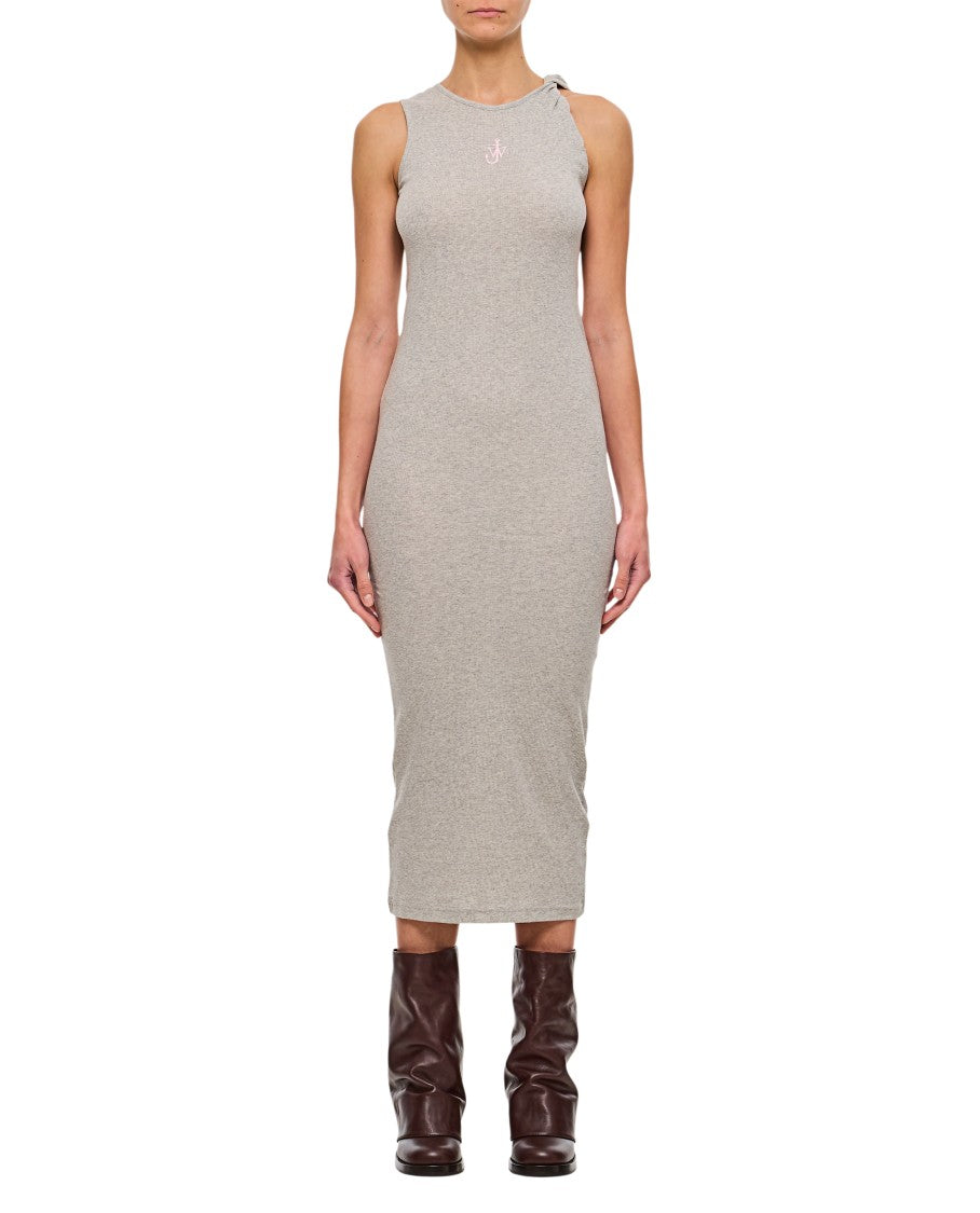 J. W. Anderson Anchor Embroidery Twisted Strap Dress