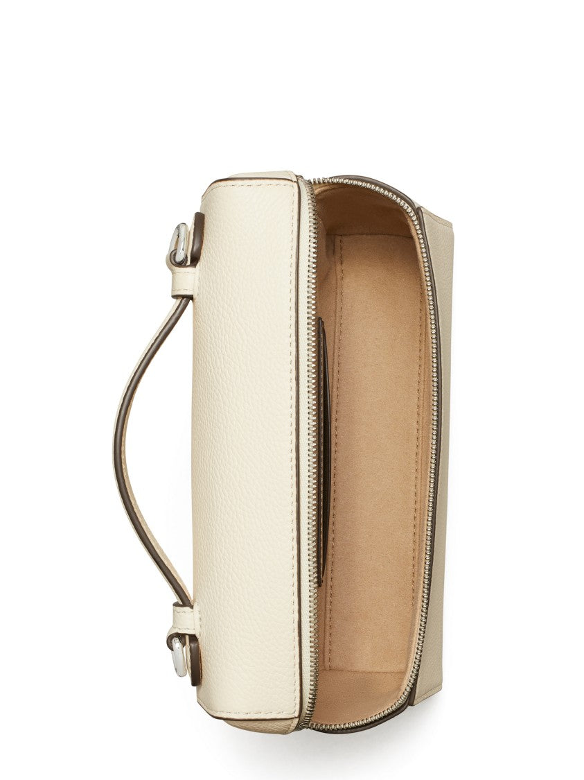 Tory Burch Rectangular Top Handle Bag With Zip Closure