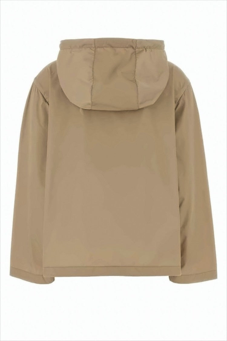 Moncler Cropped Front-Zipper Moncler Jacket With Hood