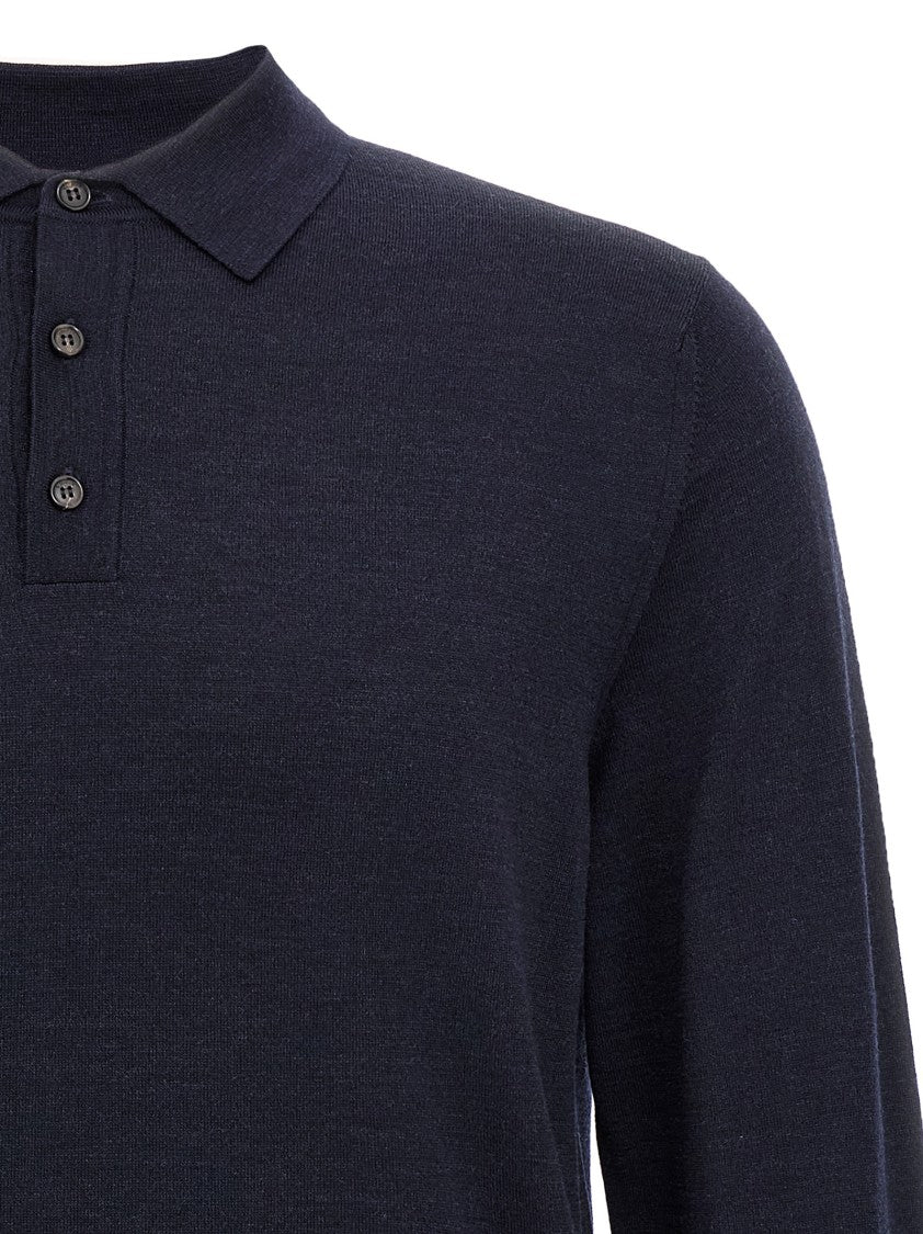 Zanone Virgin Wool Polo Shirt