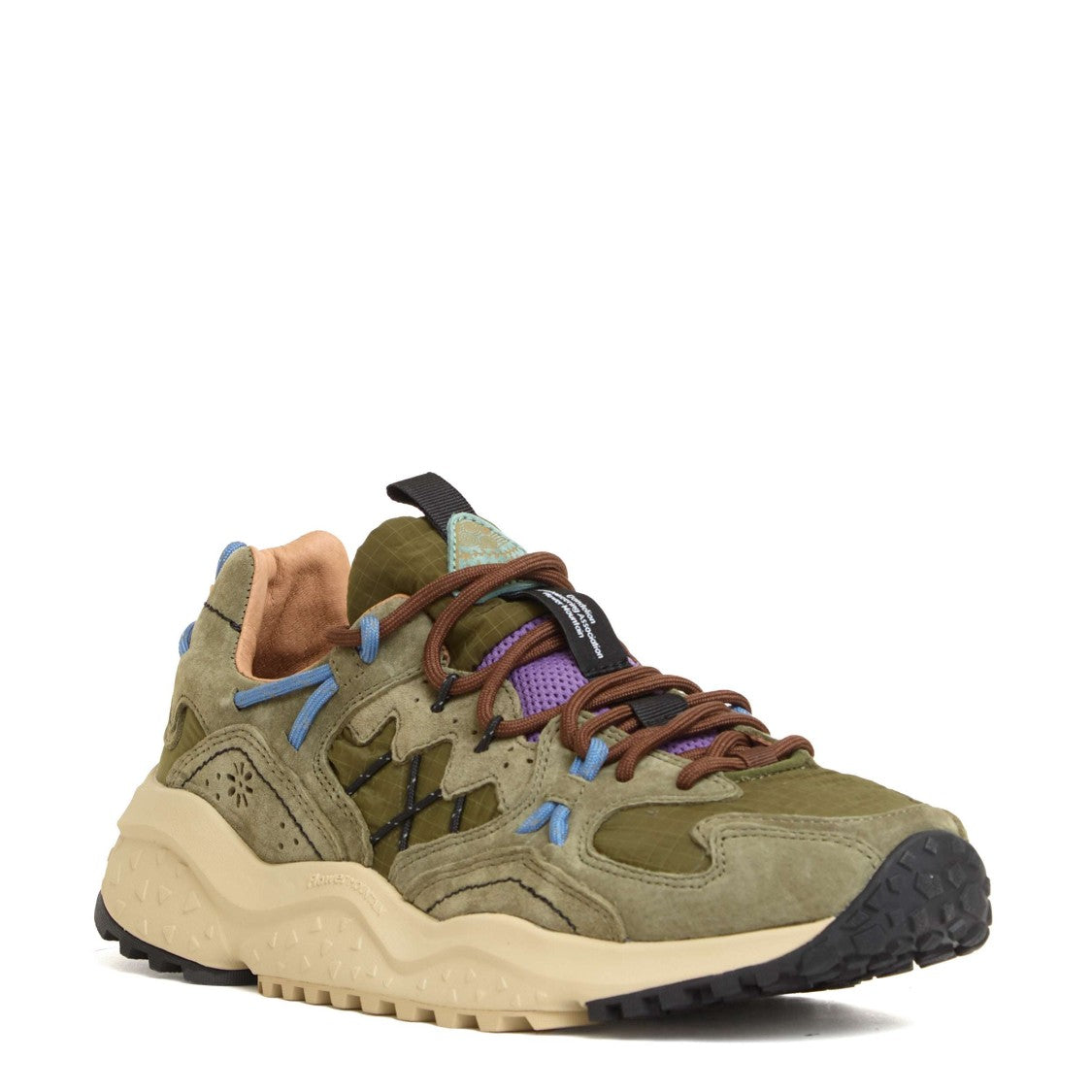 Flower Mountain Yamabushi Trekking Sneakers With Suede And Nylon Design