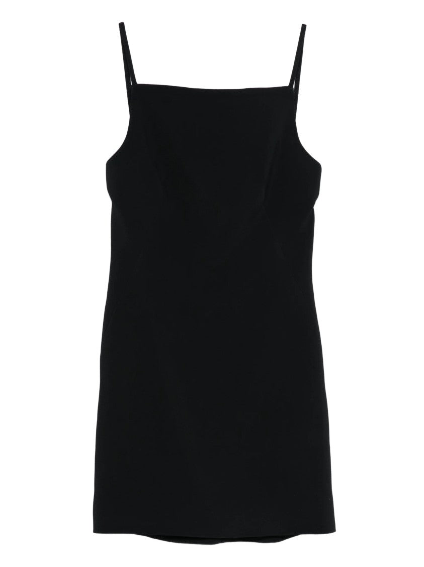 Givenchy Sleek Sliced Spaghetti Strap Fitted Mini Dress