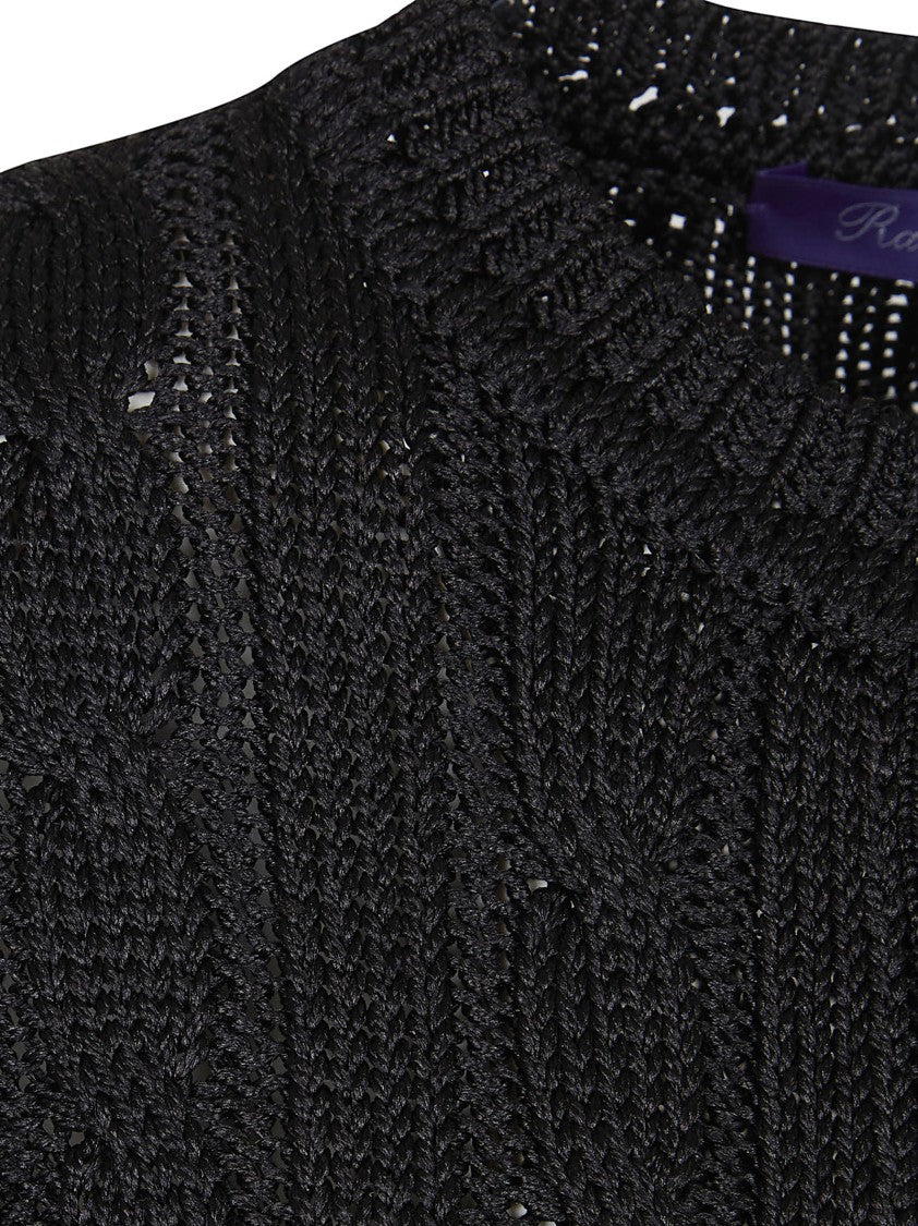 Polo Ralph Lauren Cropped Button-Up Sweater