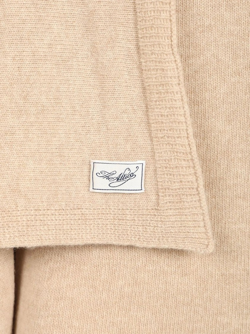 The Attico Asymmetrical Cape-Panel Sweater