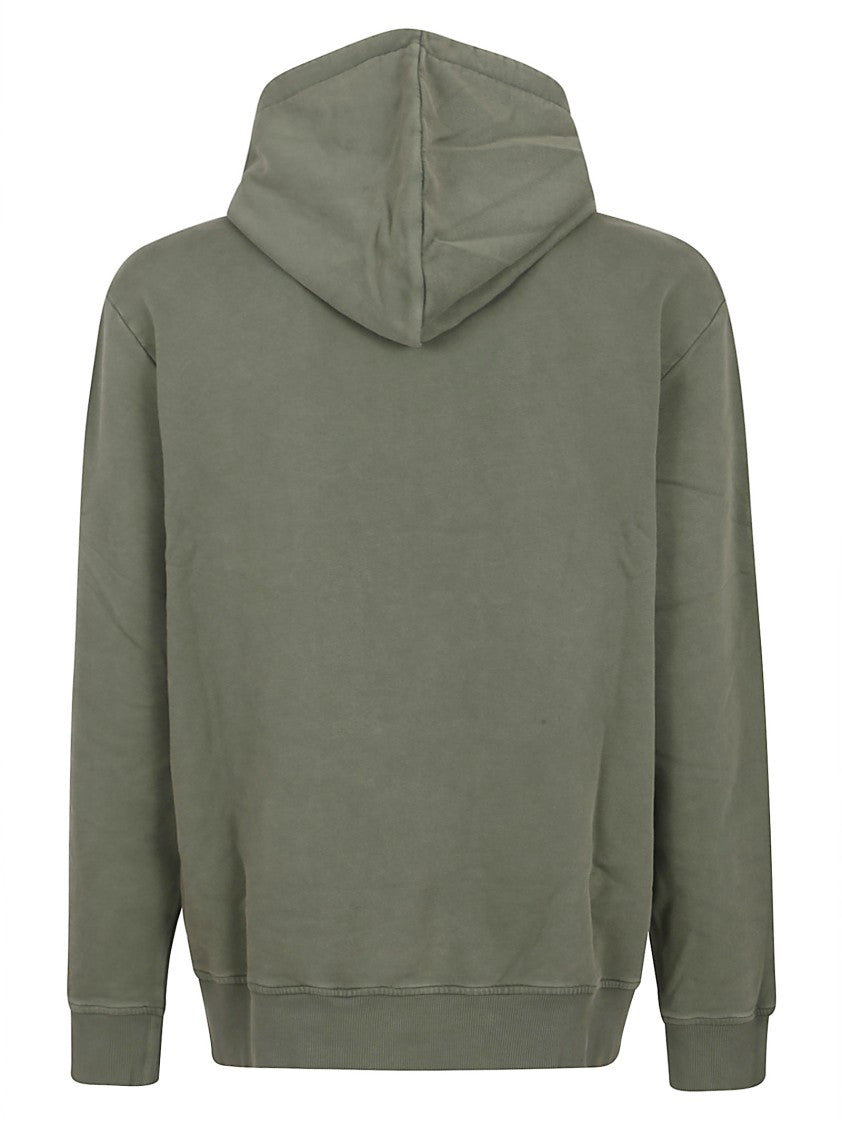 Balmain Pigment-Dyed Hooded Sweatshirt With Ribbed Detailing