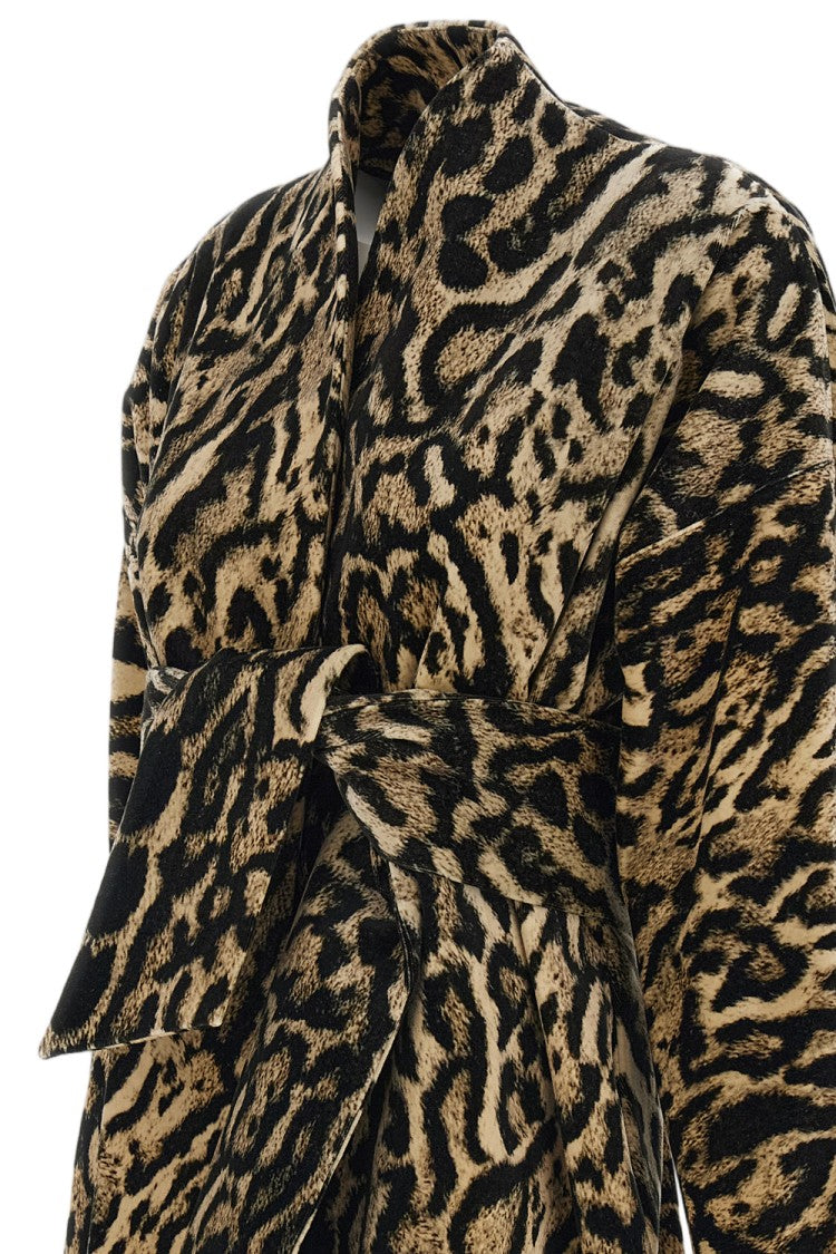 Irie' Multicolor Animal Print Belted Coat