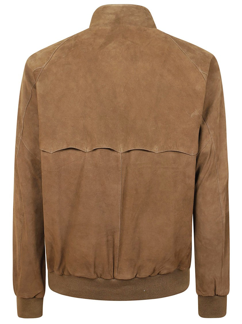 Baracuta Suede G9 Jacket With Iconic Tartan Lining