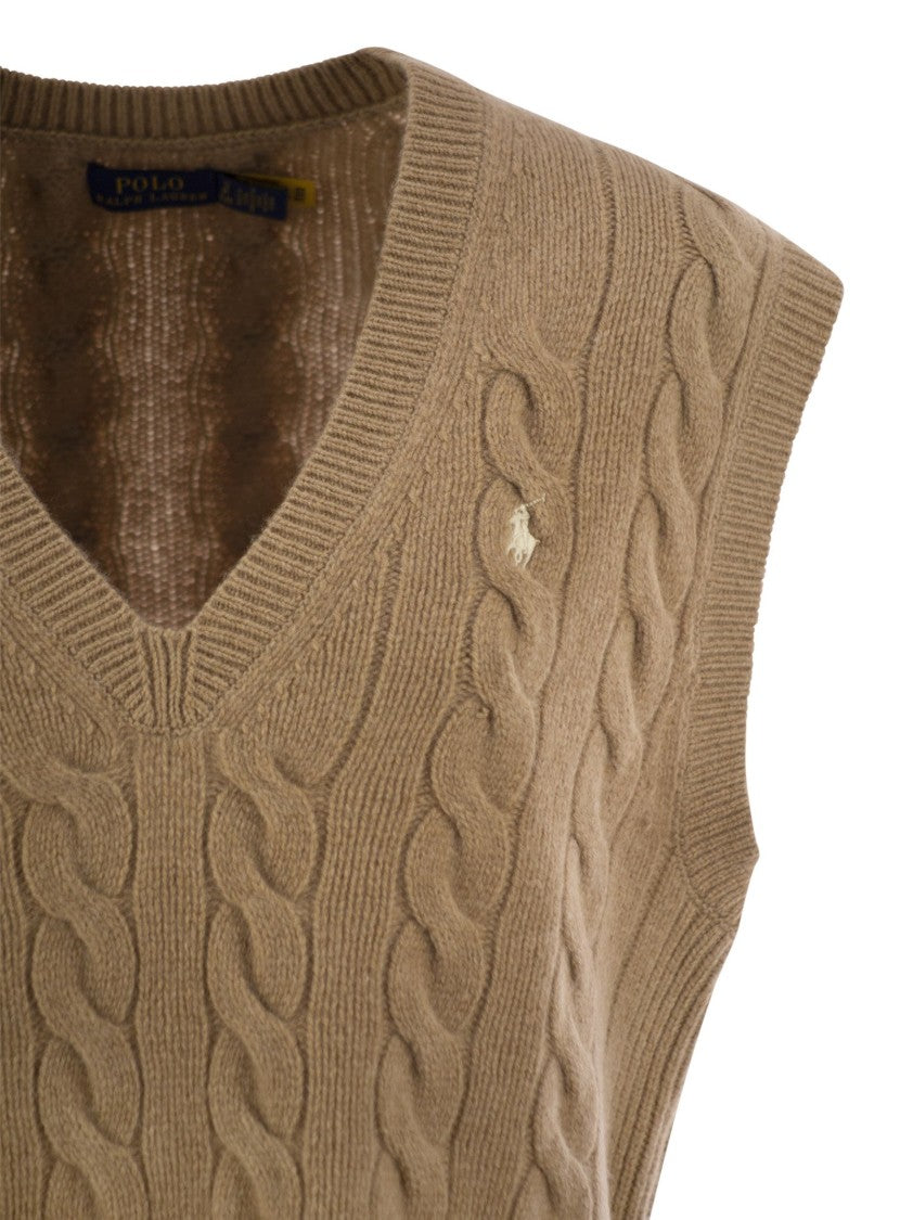 Polo Ralph Lauren Wool And Cashmere Cable-Knit Vest