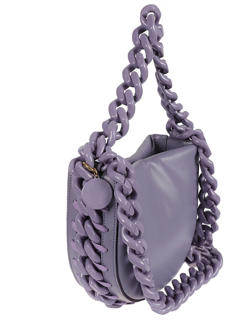 Stella Mccartney Rounded Handbag With Oversized Chain Strap